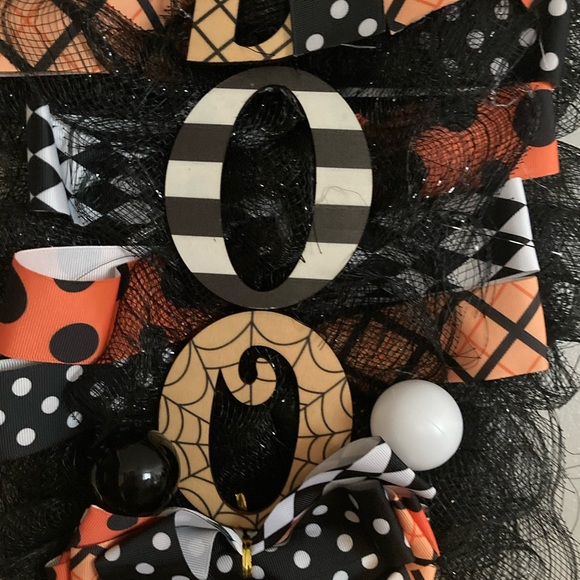 🎃(bundle 3 fall items, for $18 )Boo Halloween wreath - Picture 5 of 7